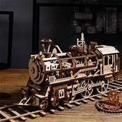Maquette Bois Locomotive  Vapeur - Prime Steam Express - Robotime