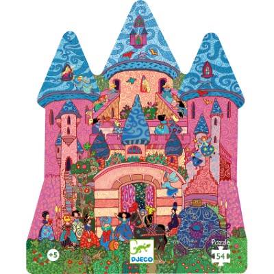 Puzzle château féerique 54 pièces Djeco