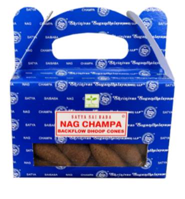 Boîte de 24 cônes d'encens NAG CHAMPA