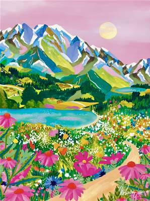 Affiche France les Alpes 30x40 Nolwen