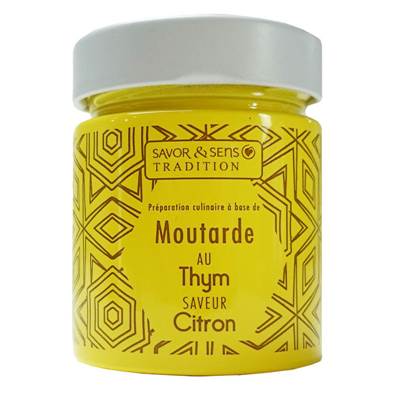 Moutarde saveur Thym & Citron 130G