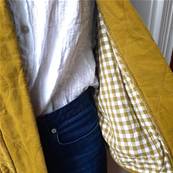 Veste matelassée velour vert anis