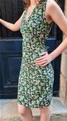 Robe courte Rekha motif floral