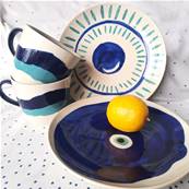 Assiettes GREEKA œil bleu