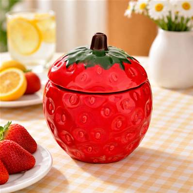 Bougie parfumée Fruity 120 g pot céramique Fraise