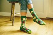 Chaussettes femme Green Garden coton