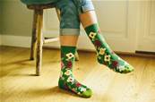 Chaussettes femme Green Garden coton