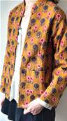 Veste indienne matelassée réversible Safran fleurie