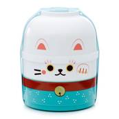 Boîte à bento Maneki Neko blanc