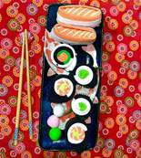 Coffret 3 paires  chaussettes maki et sushi