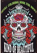 Plaque mtal 20x30 vintage Los muertos, kind of beautiful