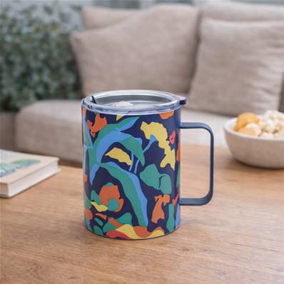 Mug de transport double paroi inox 45cl bleu