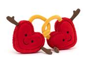 Doudou Cœurs Jumeaux Saint-Valentin - Jellycat Val and Tina Locks