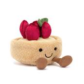 Peluche Jellycat Tartelette fraise - Fleurette tarte aux fraises