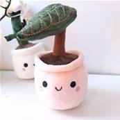 Peluche plante verte