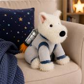 Peluche Jellycat chien espace Munro