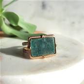 Bague "Impriale" - Chevalire Moderne en Jade d'Afrique