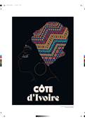 Affiche Côte d'Ivoire visage Afrique 30x40cm