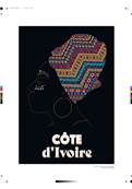 Affiche Cte d'Ivoire visage Afrique 30x40cm