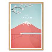 Affiche visit Japon Fuji 50x70cm Henry Rivers