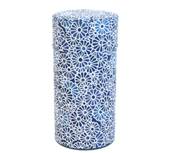 Bote  th mtal chrysanthme bleu 200 gr