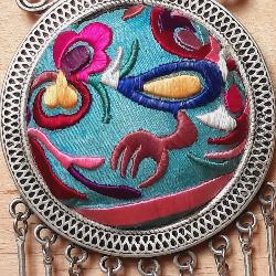 Collier rond ethnique Tibétain avec pampilles Chöying