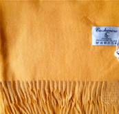 Etole en viscose et cachemire jaune