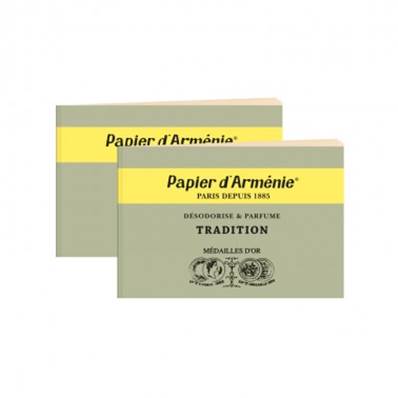 Lot de 2 carnets de PAPIER d'ARMENIE VERT