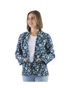 Veste indienne matelassée réversible marine