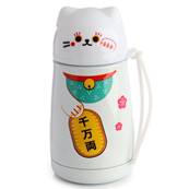 Bouteille isotherme Maneki Neko blanc