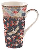 Mug géant 600ml Grue et fleurs de cerisier