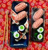 Coffret 2 paires chaussettes maki et sushi