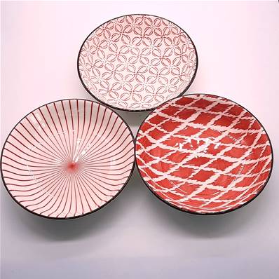 Set de 3 coupelles “Shanghai” 14 cm