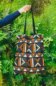 Sac Tote BAG en tissus africain WAX, imprimé Bogolan
