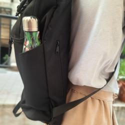 Sac à dos type coursier noir