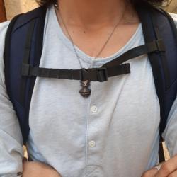 Sac à dos type coursier bleu