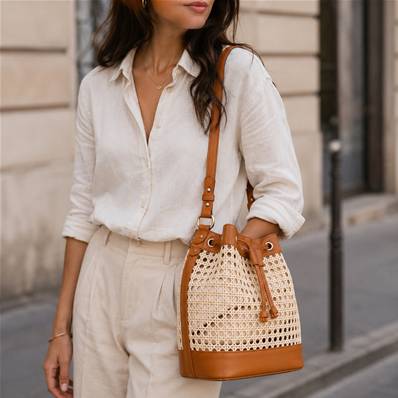 Sac canne droit 6602 beige