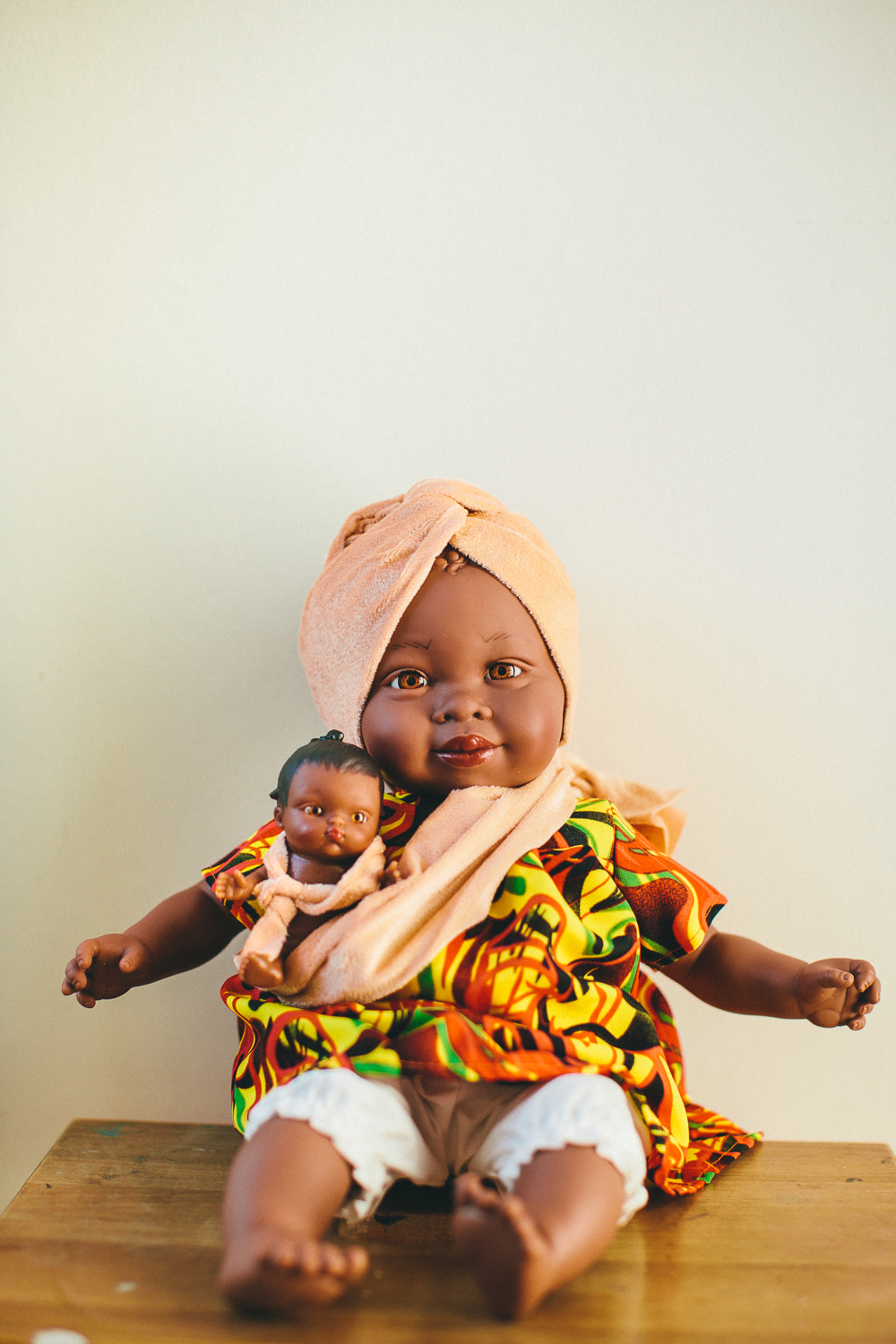 Poupée Africaine Fatoumata et son bébé