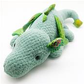 Peluche dragon bleu