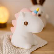 Veilleuse enfant Licorne LED en silicone tactile USB