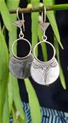 Boucles d'oreilles Touareg argent ronde 43003