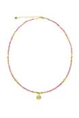 Collier "Rosée de Rhodonite" - Perles de Rhodonite