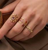 Bague "Rouge Passion" - maillage  Froid, un Bijou Pop et Joyeux