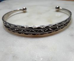 Bracelet touareg argent biseauté Homme/Femme Anzar