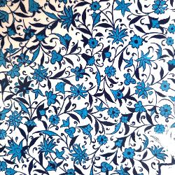 Dessous de plat Iznik fait à la main fleur 19,5cm