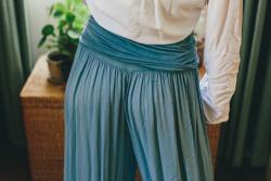 Pantalon coloré uni taille unique