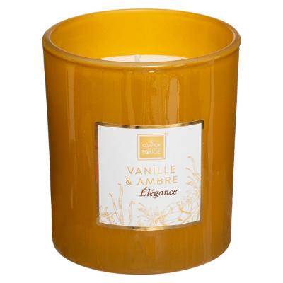 Bougie parfumée VANILLE et AMBRE 190G dans boite cadeau