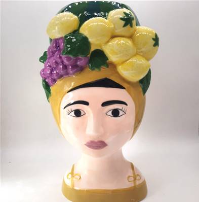 Vase visage CITRON Dolce vita