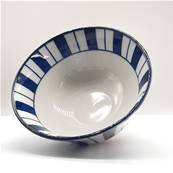 Bol japonais à rayures bleues Ø 13 cm