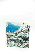 Carnet papier japonais la vague bleue d'Hokusai 80 pages